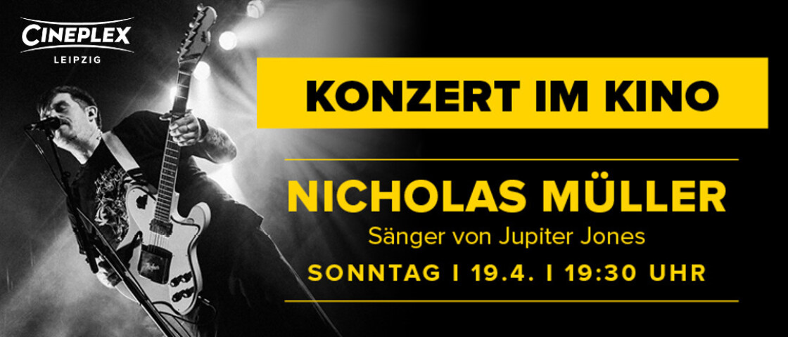 Jupiter Jones Sänger |Konzert im Kino | Cineplex Leipzig 19.4.
