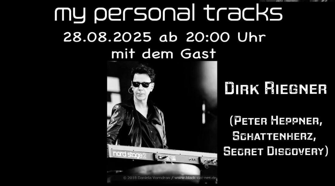 My personal Tracks am Dark Donnerstag | Gast ist am 28.8.25 Dirk Riegner 