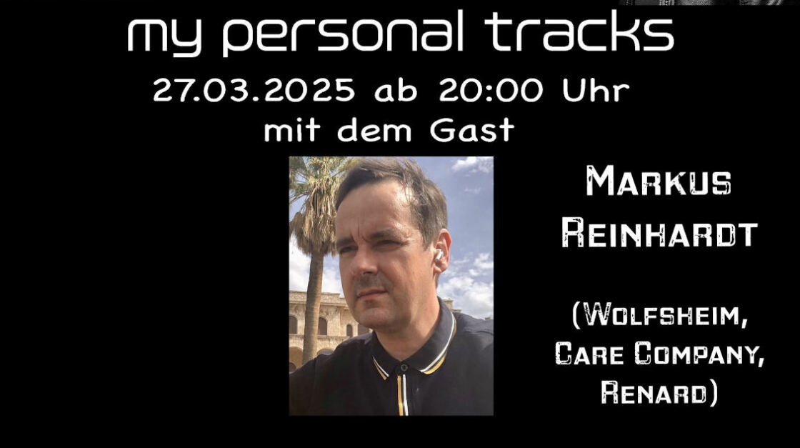 My personal Tracks am Dark Donnerstag | 27.03.25 ab 20:00, zu Gast ist Markus Reinhardt