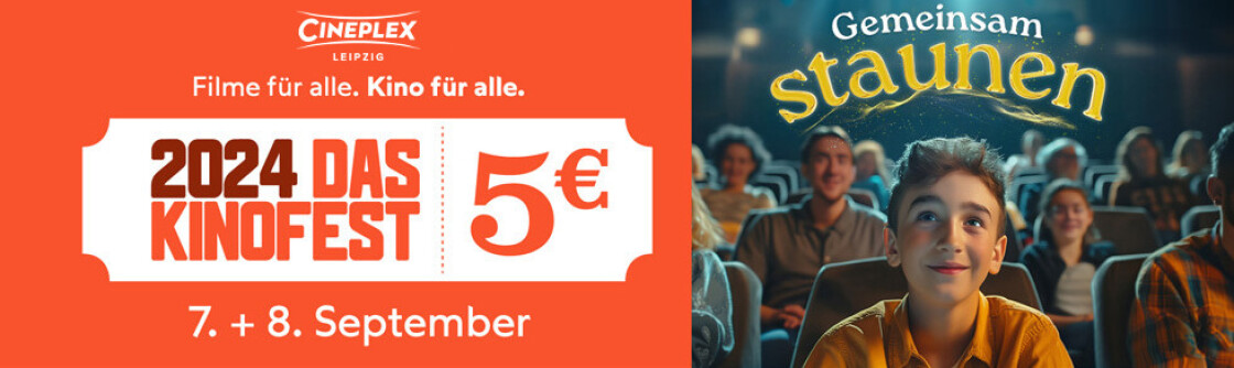 Cineplex Leipzig feiert Kino und Filmkunst am ersten Septemberwochenende