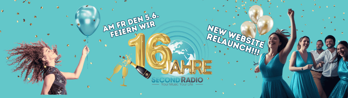 SecondRadio @16: Von Second Life ins echte Leben – und weiter | am 05.Juni  | NEW WEBSITE RELAUNCH 