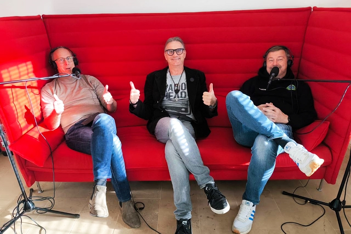 Zu Gast: Andreas Rauschenbach und Thomas Esser vom Verein Neuseenland-Volleys